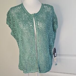 Jones New York Signature Teal Knit Top Size XL‎